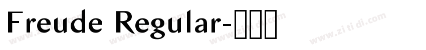 Freude Regular字体转换 Freude Regular字体转换